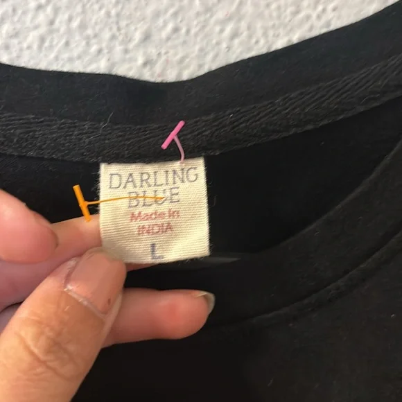 Darling Blue floral short sleeve size large - Picture 3 of 6